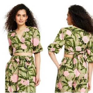 Aguabendita x Target linen top. New without tags. Medium